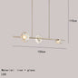 DecorBites™ Glass LED Chandeliers Gold Metal 3000K: Restaurant Parlor Kitchen Dining Lighting