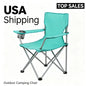 Quad Folding Camp Chair with Cup Holder, Green Sea