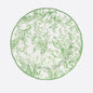 DecorBites™ Green Flower Print Dinner Plate