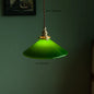 DecorBites™ Green Glass LED Pendant Light for Home, Restaurant, Bar, and Loft Style Decor.