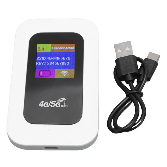 Ultra-Portable WiFi Mobile Hotspot Device 300Mbps High Speed 4G 5G Pocket Wireless Network Connect Device for Travel Camping