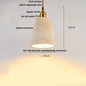 DecorBites™ LED Knob Switch Pendant Lamp Yellow Travertine Copper Wabi Sabi Hanging Lights