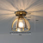DecorBites™ Glass LED Ceiling Lamp Modern Copper Socket Ceiling Lights