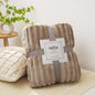 VividTwill 1pc Fluffy Coral Velvet Blanket Air-Conditioned Flannel Plush Comfortable Thickened Warm Soft Throw Blanket Bed Cover