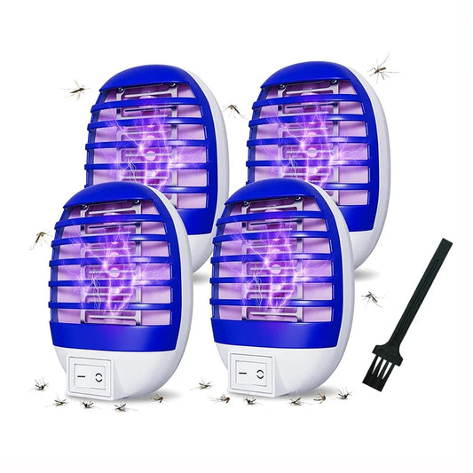 2pcs LED Socket Mosquito Killer Lamp Us/eu Plug Electric Mosquito Fly