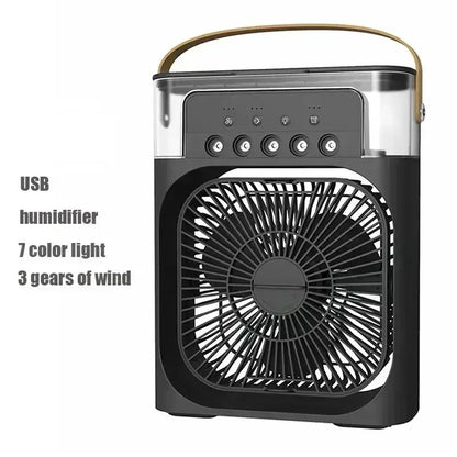 3 in 1 New Fan Air Conditioner Household Small Air Cooler LED Night