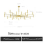 DecorBites™ LED Chandelier: Modern Nordic Design for Living Room, Bedroom, Office, Study - Home Décor Lighting