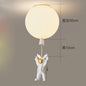 DecorBites™ LED Astronaut Glass Ball Pendant Light for Children's Room