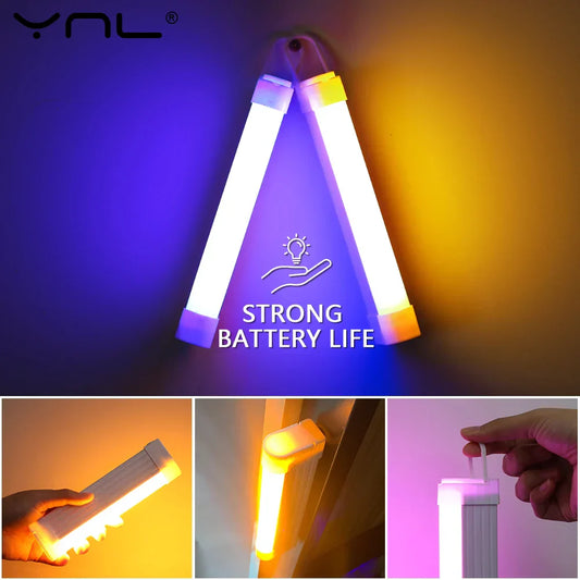 DecorBites™ LED Fill Light: Rechargable Colorful Selfie Lamp for Photography and Videos