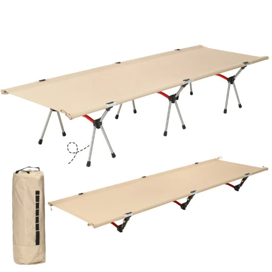 Camping Folding Cot High Legs One Person Outdoor Office Nap Sleeping