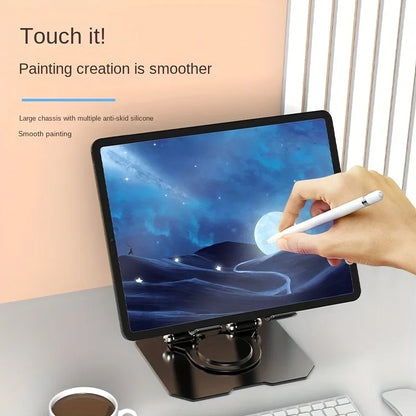 360° Rotatable Tablet Stand Adjustable Foldable Desktop Stand Holder