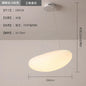 DecorBites™ LED Pebble Pendant Light: Stylish White Chandelier for Living Room, Bedroom, and Restaurant Décor.