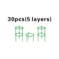 Adjustable Plant Climbing Frame Green Grid 5-15 Layer 30-90cm Lightweight Durable Gardening Stand for Home Garden