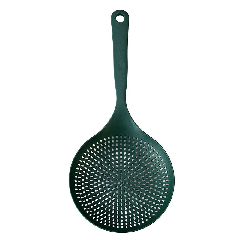 DecorBites™ Kitchen Set: Colander, Noodle Spoon, Long Handle Spoon, Non-Stick Pan - 4pcs