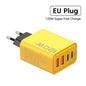 Total 120W USB Type C Charger 4 Port Fast Charging USB Phone Charger Adapter For iPhone Samsung Xiaomi Quick Charge Wall Charger