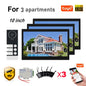 WiFi 10 Inch Video Door Bell Intercom System with RFID Doorbell Camera Family Multi Nits Apartment Video Door Phone Intercom