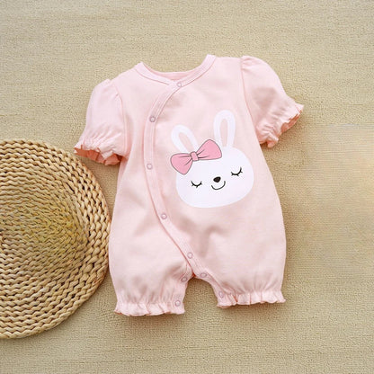3-18 Month Baby Summer Clothes Rompers Girls Overalls Short Sleeve