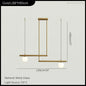 DecorBites™ LED Linear Hanging Lamp for Home Modern Minimalist Living Room Chandelier