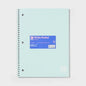 70-Pack Spiral Notebook Wide 7.5"X10.5" Poly Cover 70 Sheets Pastel Green for Home Office School Essentials