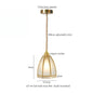 DecorBites™ Glass LED Hanging Lamp | Minimalist Copper Pendant Light