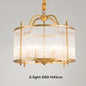 DecorBites™ Golden Copper Glass Chandelier LED Ceiling Pendant Light