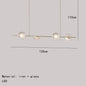 DecorBites™ Glass LED Chandeliers Gold Metal 3000K: Restaurant Parlor Kitchen Dining Lighting