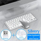 NexusClick 2.4G Wireless Keyboard Mouse Combo, Ergonomic Rechargeable Mini Multimedia Office Keyboard Set For PC Laptop Macbook