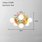DecorBites™ Kids LED Ceiling Light: Iron Sheet Glass Chandelier