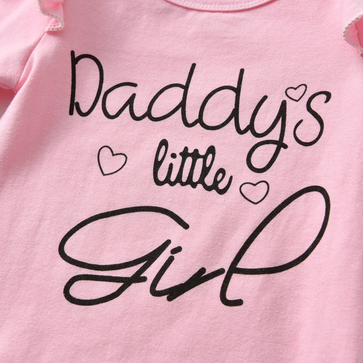 Baby Girl Clothes Long Sleeve Ruffle "daddy's Little Girl"