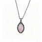 Vintage 925 Sterling Silver Necklaces with Natural Moonstone 12*6MM Simple Pendant Necklaces Party Fine Jewelry For Women Men