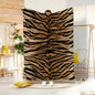 Fashion Animal Print Throw Lightweight 240g Flannel Blanket Soft Skin-friendly for Summer Cooling