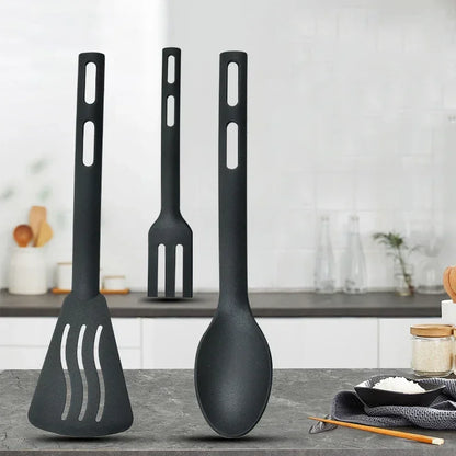DecorBites™ Kitchen Utensils Set Spoons Silicone Spatula Portable Camping Cutlery Flatware