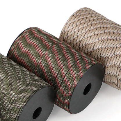 100/50m 550 Military Standard 9-Core Paracord Rope 4mm Outdoor