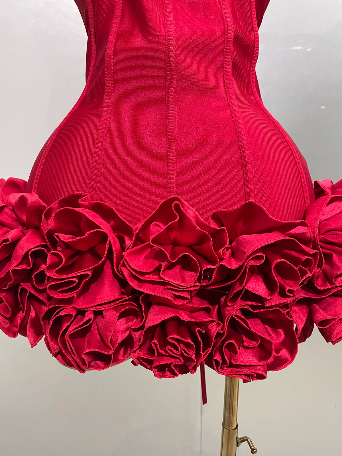 Sexy Evening Bandage Dress Strapless Bodycon Flowers Mini Celebrity