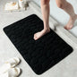 Cobblestone Embossed Bath Mat Non-slip Carpets Water Absorption Washable Bathtub Floor Rug Shower Doormat Bathroom Decor
