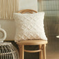 DecorBites™ Lace Tassel Cushion Tufted Sofa Pillowcase for Office Chair Pad