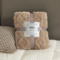 Fluffy Coral Velvet Throw Blanket – Soft Plush & Warm, Thickened Flannel, Comfortable for  Air-Conditioned Room, Luxury Decor