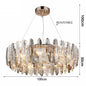 DecorBites™ LED Leaf Chandelier: Modern Living Room Decor Lighting for Duplex Rotating Stairs