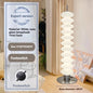 DecorBites™ Gourd Glass Floor Lamp: Nordic Design LED Night Light for Bedroom and Living Room