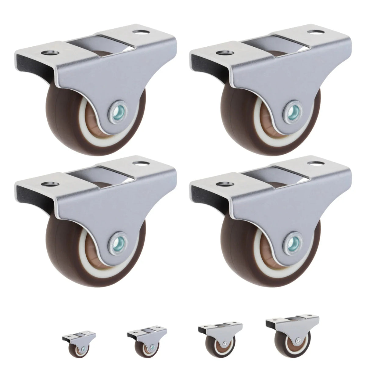 4pcs 1 Inch/1.25 Inch/1.5 Inch/2 Inch Universal Casters Furniture