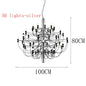 DecorBites™ LED Candle Chandelier: Elegant Italian Design Pendant Light for Home Decor