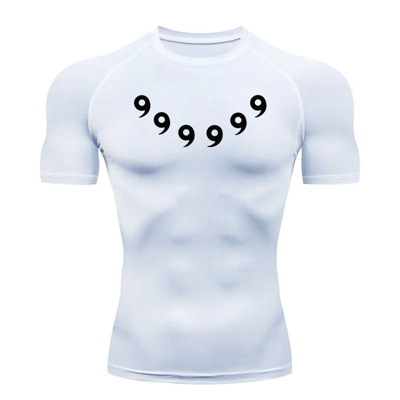 Anime Compression Set Running Sport Fitness Suit for Men Quick Dry