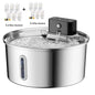 3L 5V USB Stainless Steel Wireless Recharging Sensor Auto Cat Water Drinking Fountain For Cats Dog Drinker Pet Dispenser Bowl