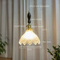 DecorBites™ Japanese Style Green Glass LED Pendant Chandelier for Home Decor