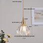 DecorBites™ Green Glass LED Hanging Pendant Lights