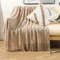 DecorBites™ Knitted Woolen Blanket - Cozy Home Accent and Travel Essential