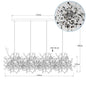 DecorBites™ LED Chandelier: Modern Simplicity for Living, Dining Room, Kitchen, Bedroom - Home Decor Light Fixture