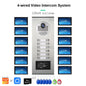 ANJIELO 2-12 Units Apartment Doorbell Video Intercom System Digital Frame Background Music Detection Preview NEW 2026