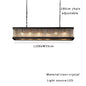 DecorBites™ Kristal Glass Rectangle Pendant Lights - Nordic Classic Dining Table Luminaire