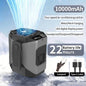 10000mah Portable Neck Fan Cooling Rechargeable Hands-Free Waist Clip